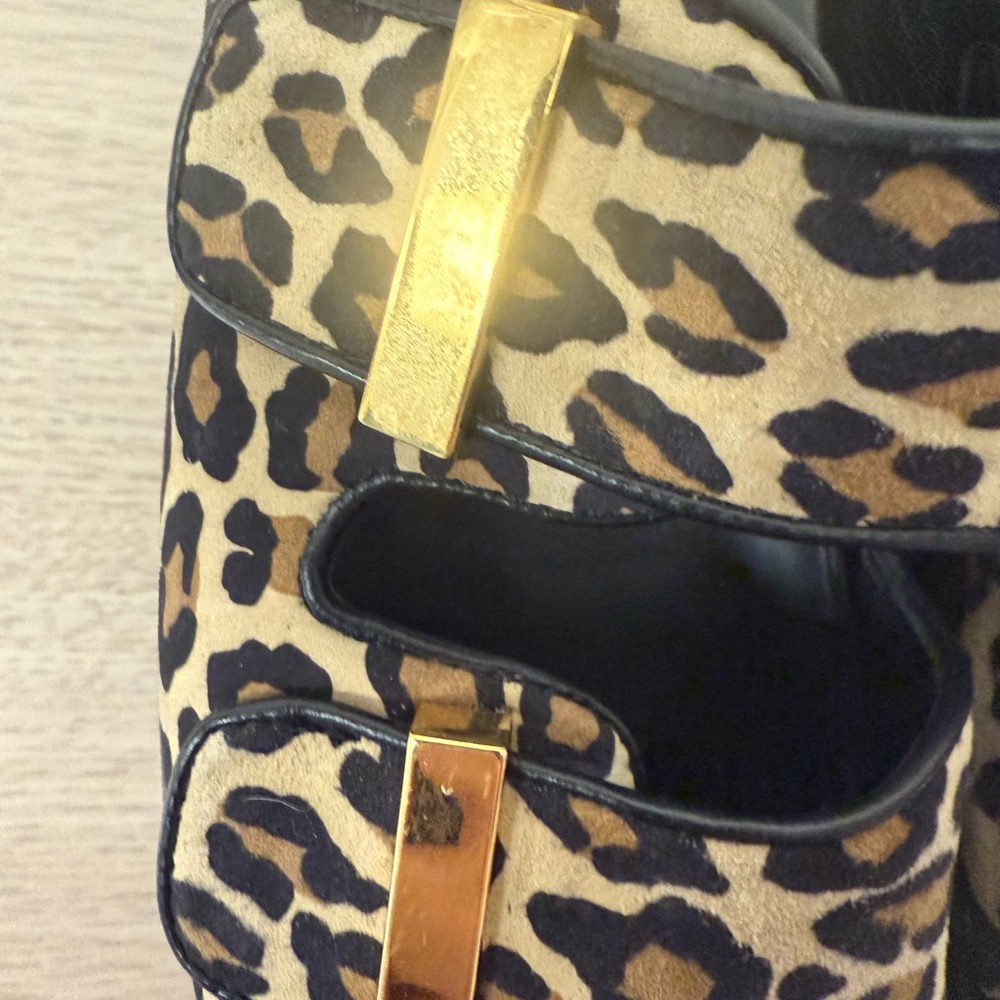 Alexander McQueen Cheeta Leather Slides, Size 37 (US 7,) EUC, Authenticated - Picture 7 of 14